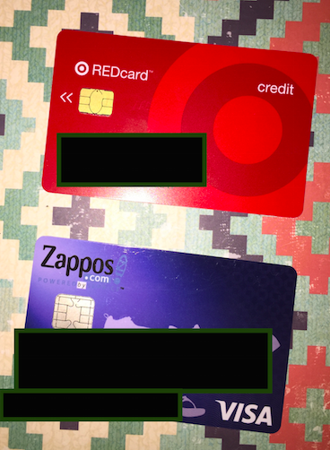 Re: Received new Target Credit Card and Zappos Visa today