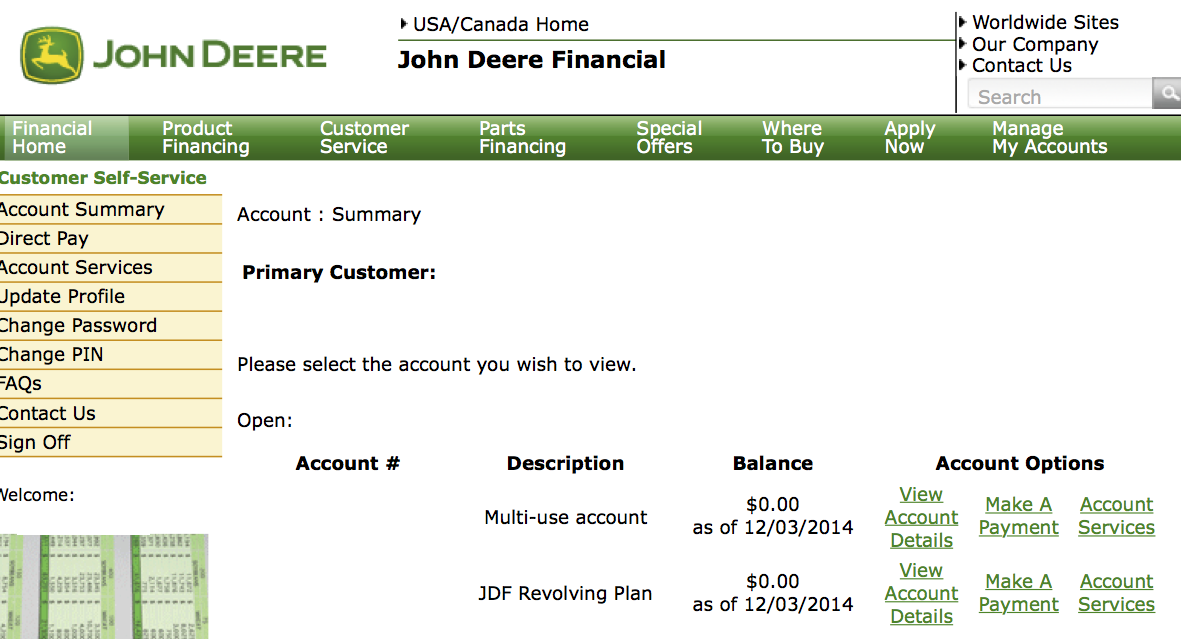 Customer Service : John Deere Financial : John Deere : Account Summary.png