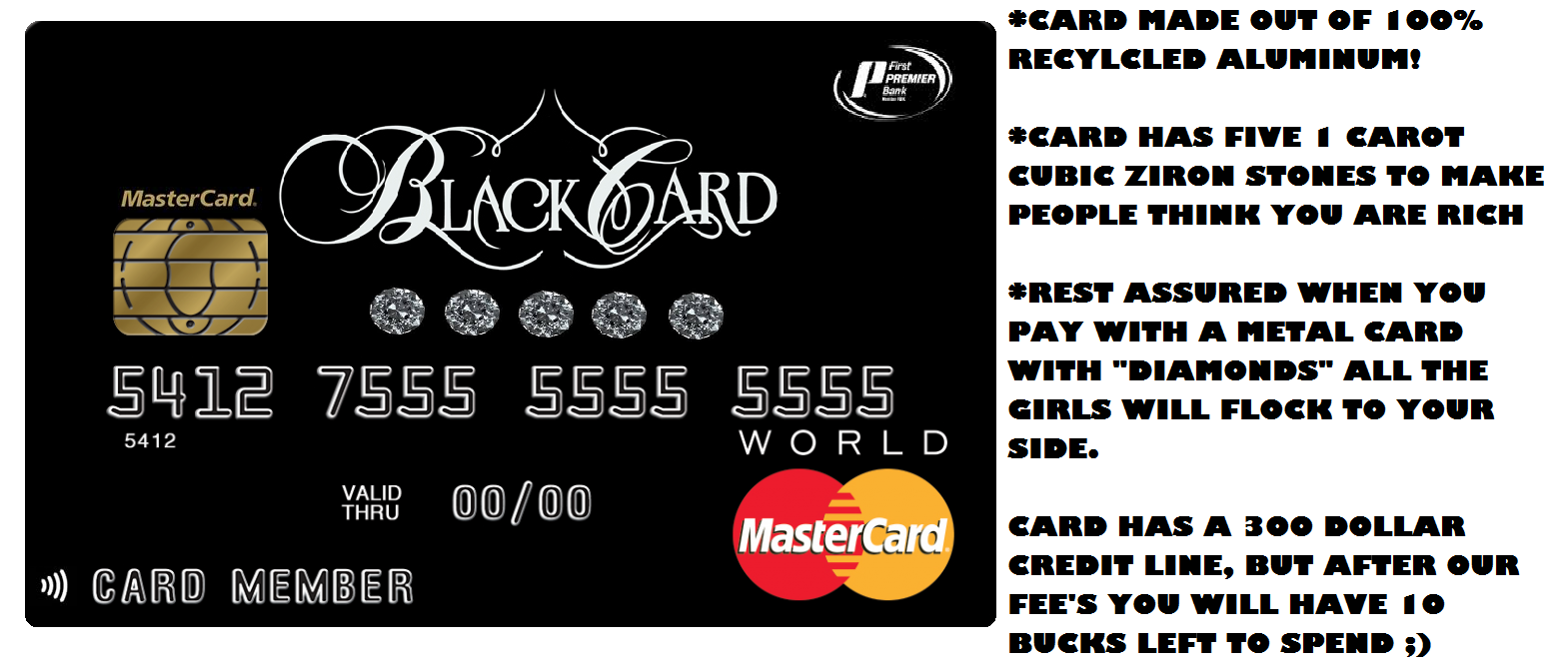 First Premier Bank Metal Black Card This Co Myfico Forums 3757277