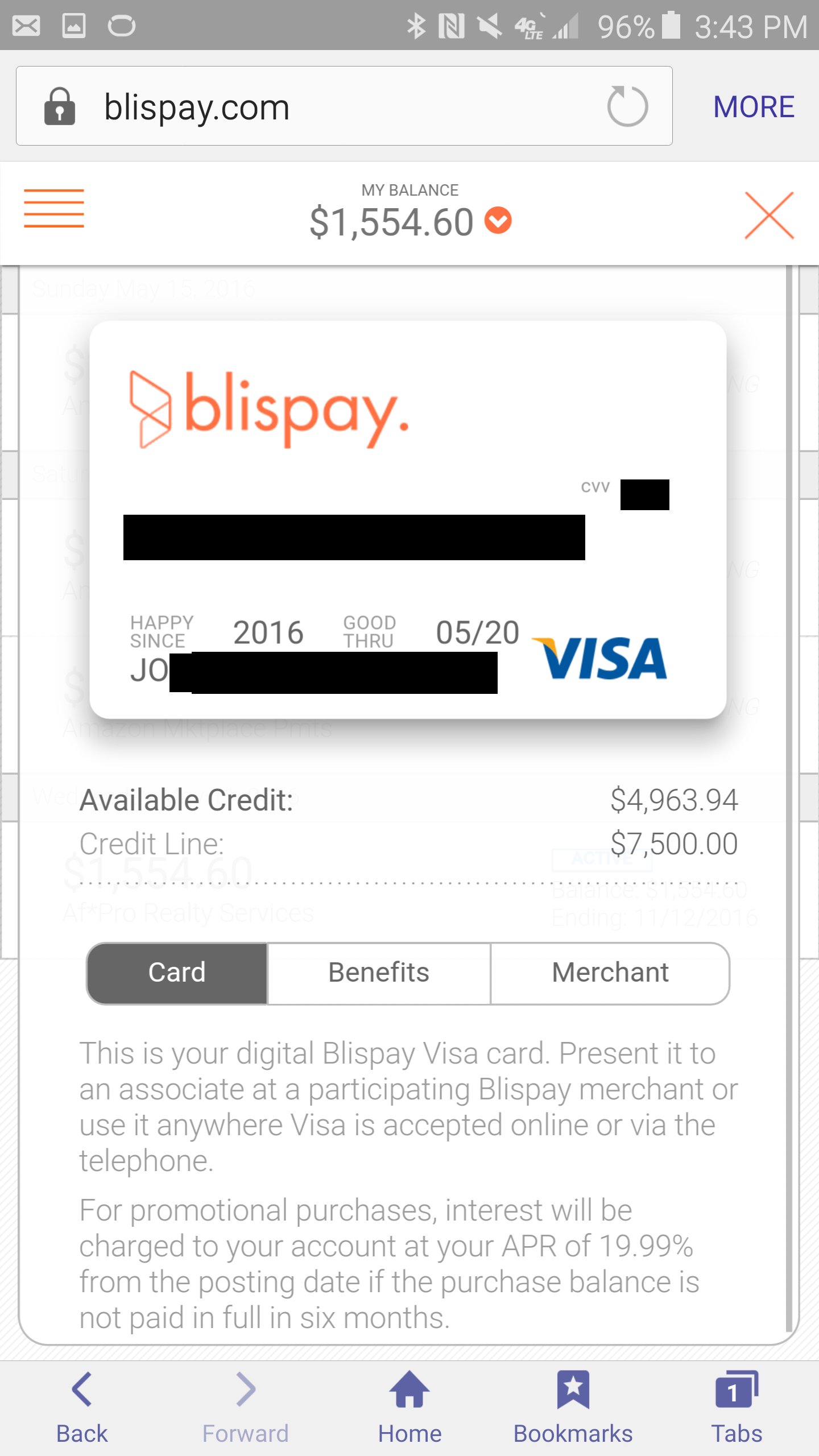 Blispay Account