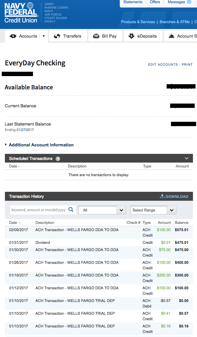 Transferring money from external account to NFCU - myFICO® Forums - 4861937