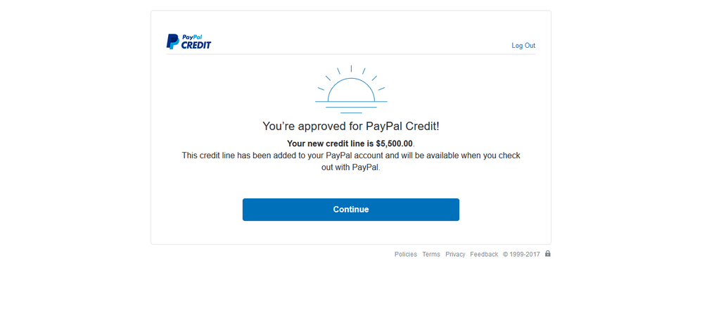 Paypal Credit $5500 instant approval - myFICO® Forums - 5104135
