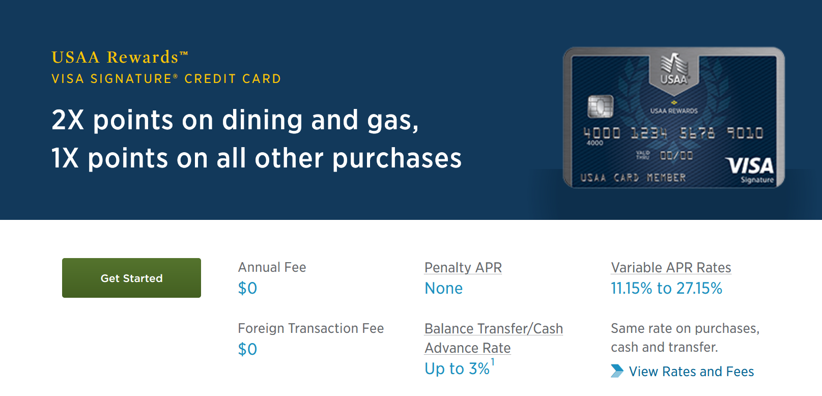 USAA Rewards Visa Positive Change 2x Dining an... myFICO® Forums