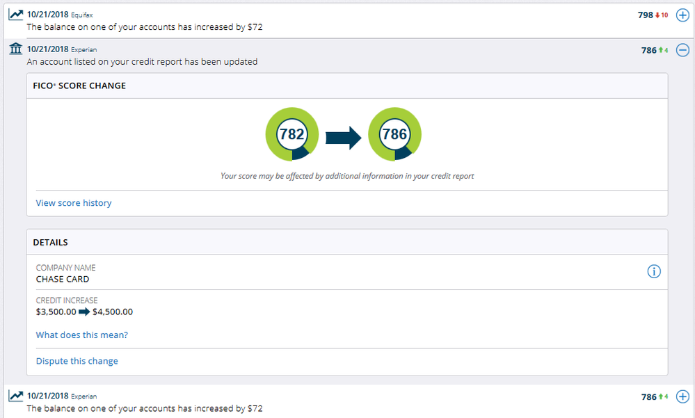 FICO is Psycho - got points from EXP and docked points by TU for the same thing.