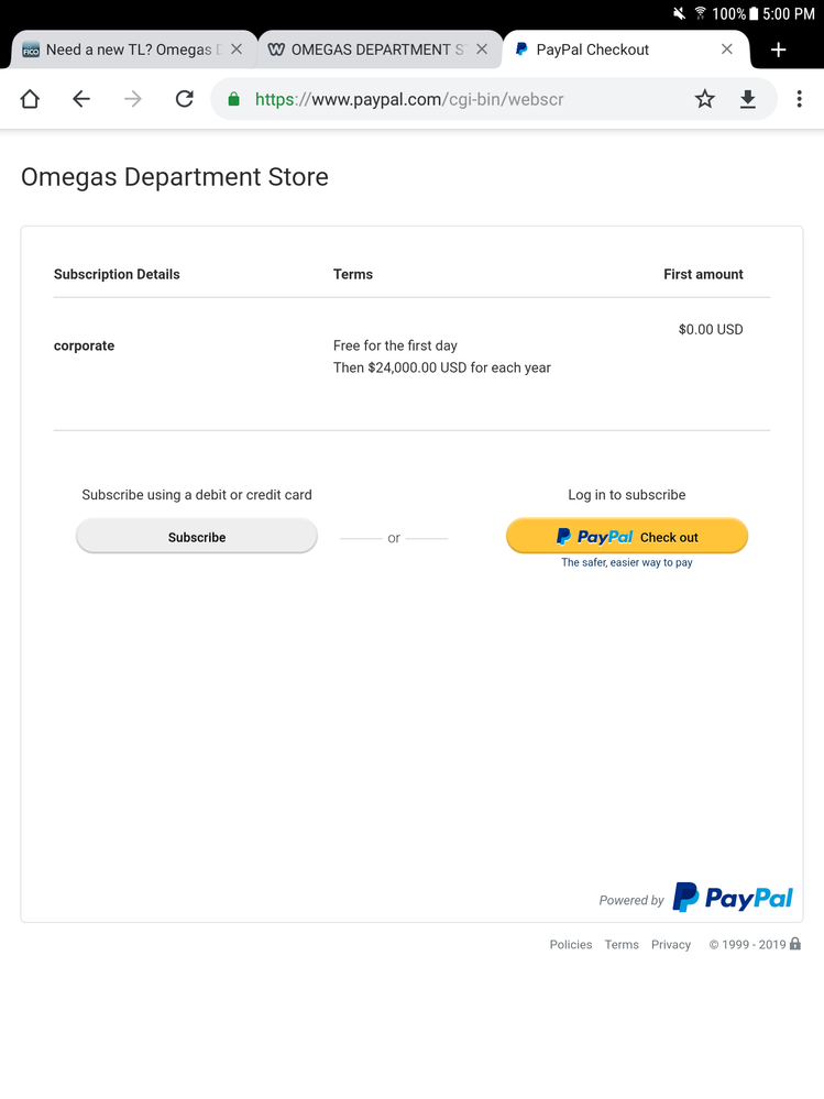 Omegas Dept Store card - myFICO 