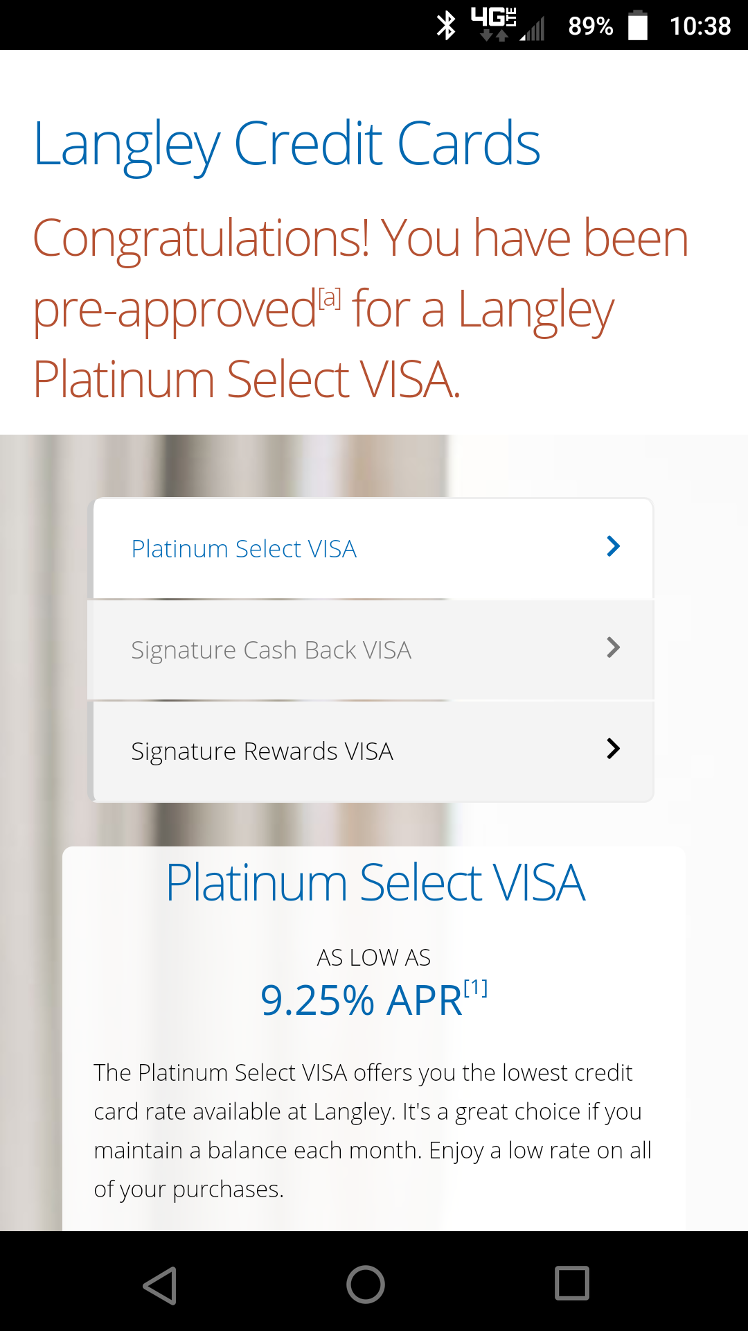 Langley FCU Preapproved CC offer....(update 15k a... myFICO® Forums