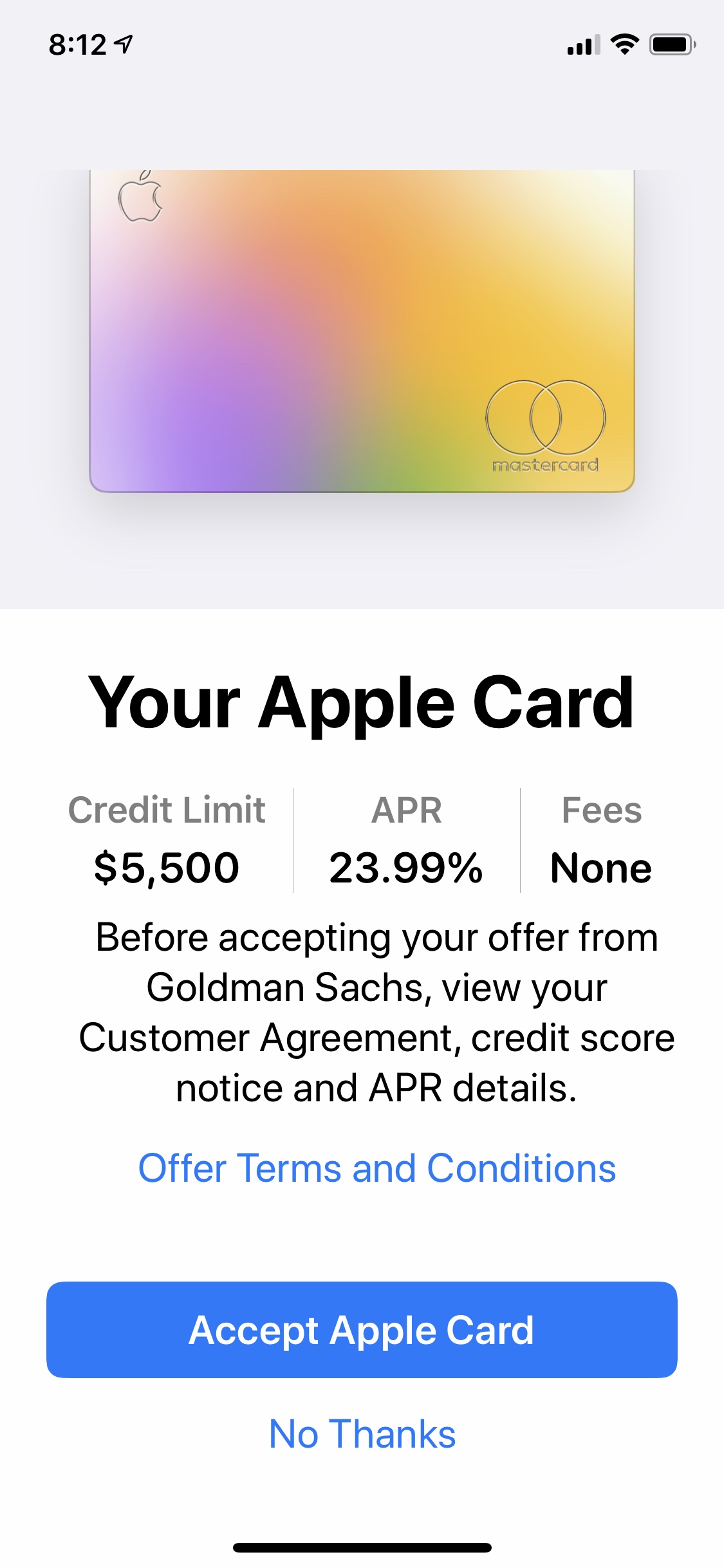 Apple Card Approval $14 - myFICO® Forums - 14