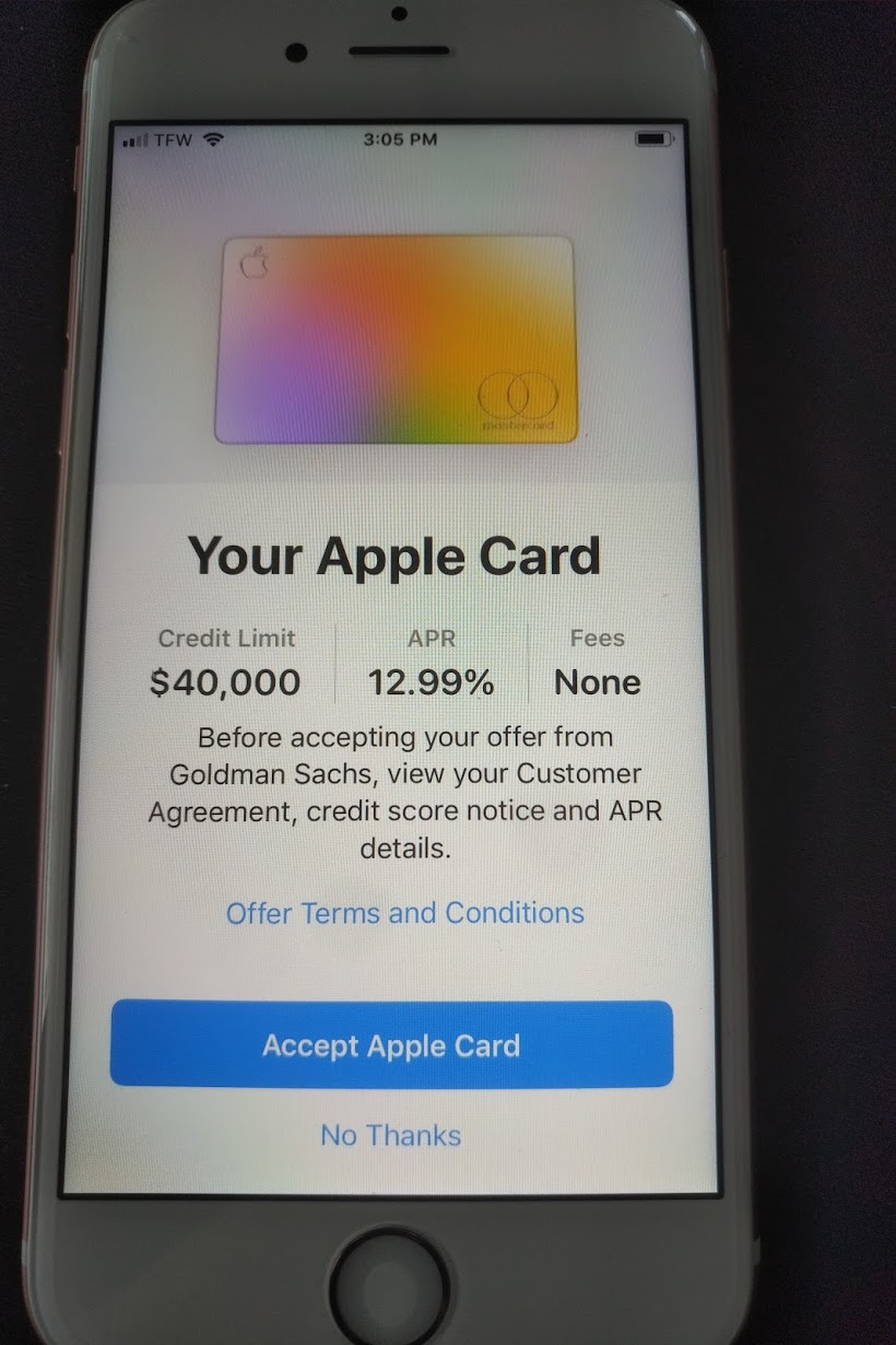Apple Card Approved At 40k 12 99 Had To Buy Myfico Forums 5717654