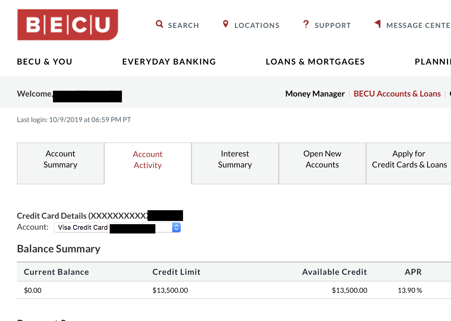 BECU Cash Visa 13.5K !! (11 days later) Page 2 myFICO® Forums