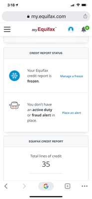 Problems removing Equifax freeze - myFICO® Forums - 5873133