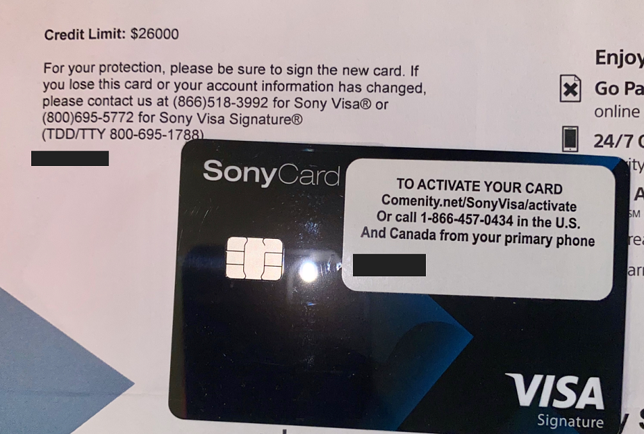 Sony Visa Signature Approved $26000 (March Ap - myFICO