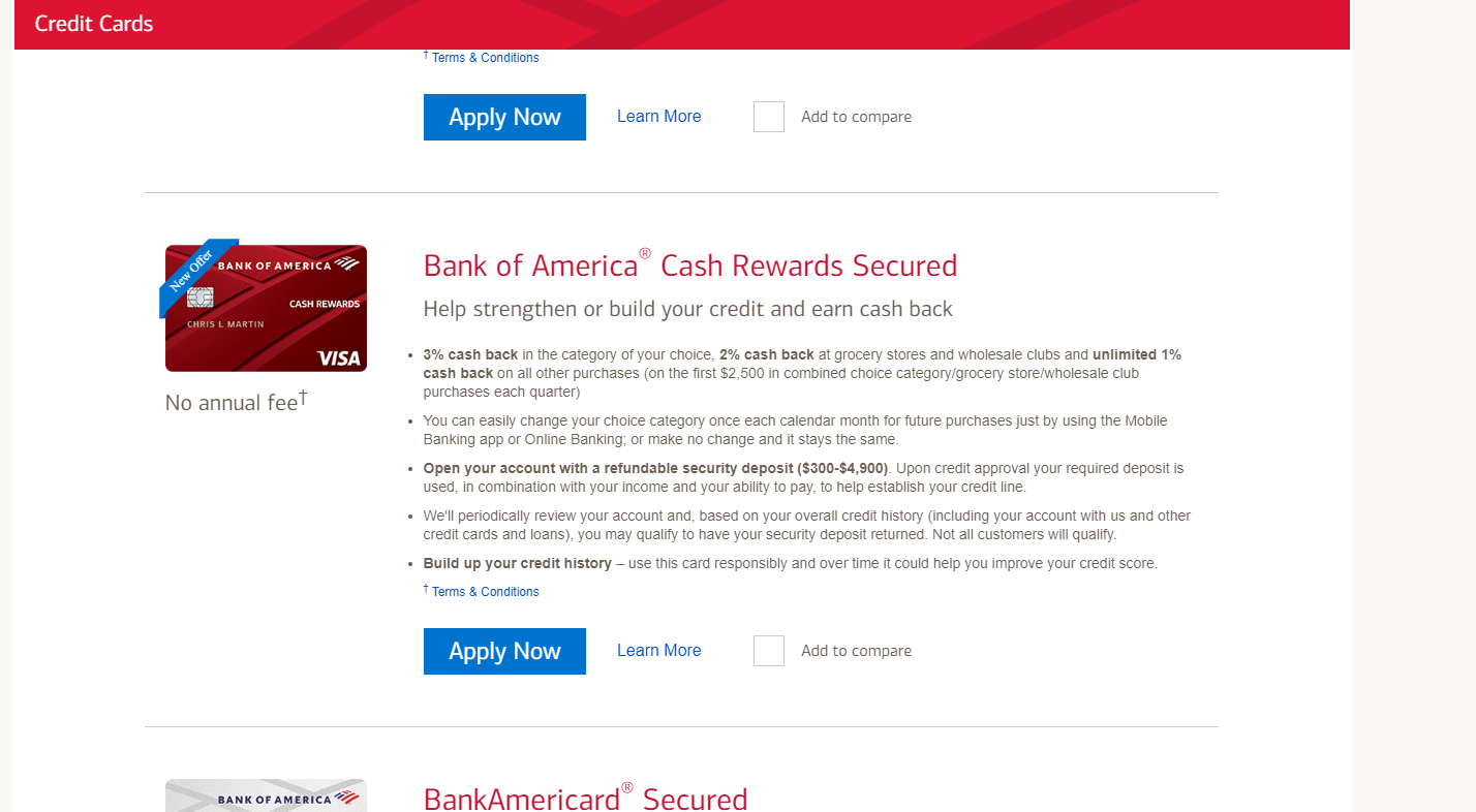 Bank of America - BankAmericard Secured APPROVED! - myFICO® Forums - 6034289