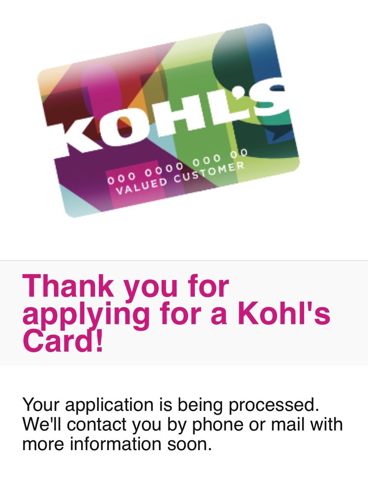 Kohl's Card. Approval or Denied - myFICO® Forums - 6172514