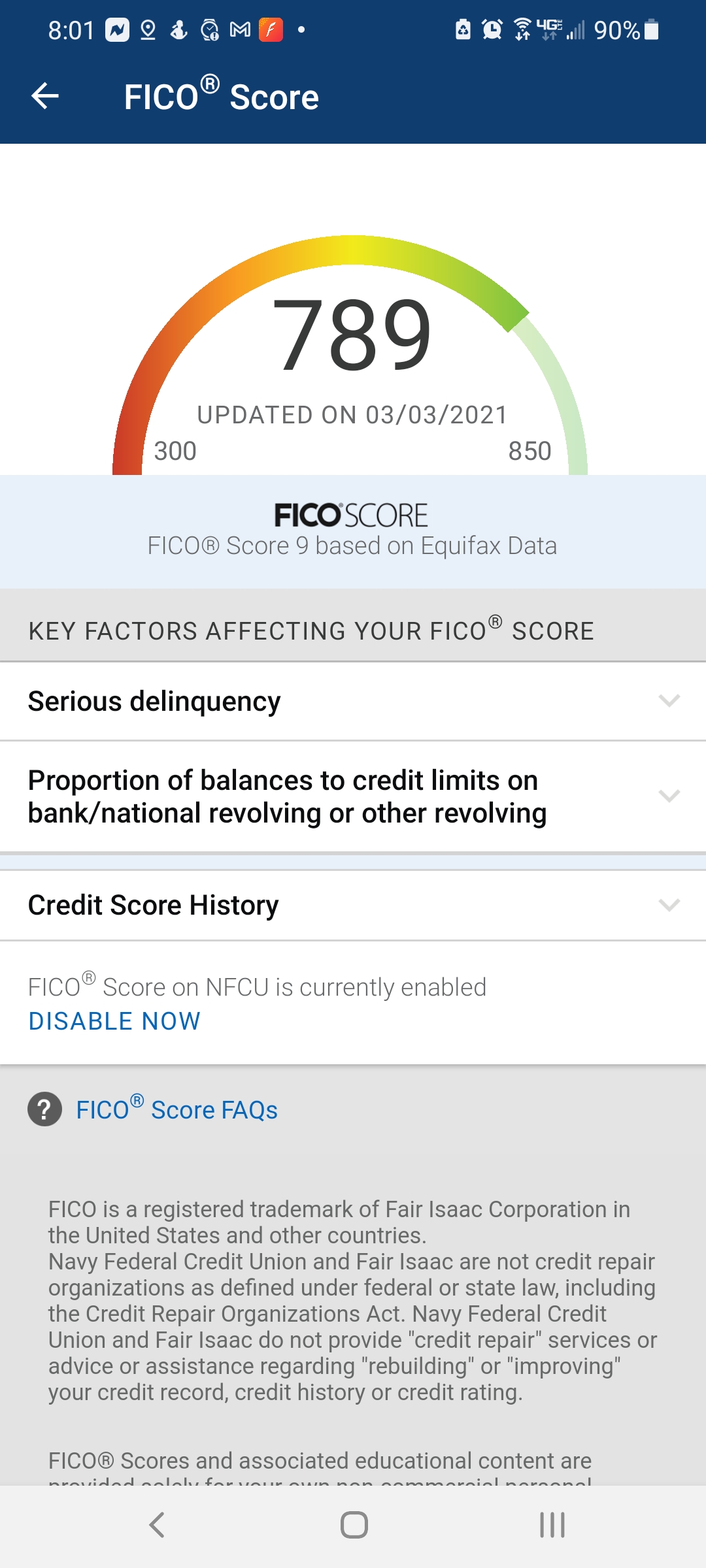 Navy Federal UPDATED FICO Scores - myFICO® Forums - 6269031