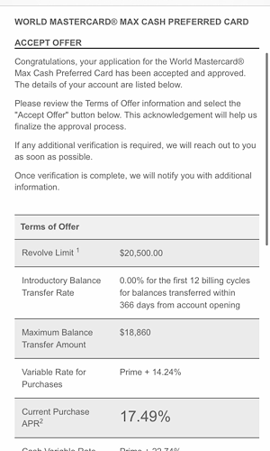 DW Elan MCP MasterCard Approved - $20,500! - myFICO® Forums - 6399957