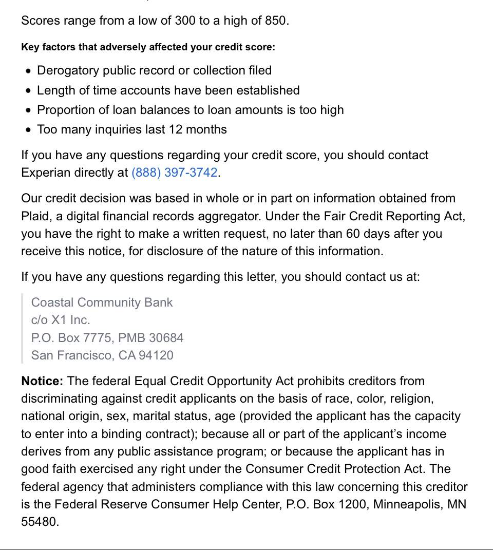 X1 card denial Page 2 myFICO® Forums 6453103