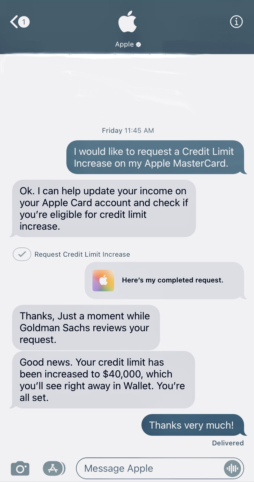 Apple Card CLI - HOW? - myFICO® Forums - 6460256