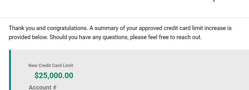 Hey I got approved for CLI of 25k. I started out with 6.5k and waited until 6 months to pay the card down and it was an approval within 24 hours.