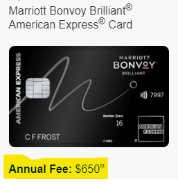 Note the new Annual Fee