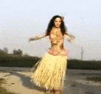 Time for the congrats hula dance