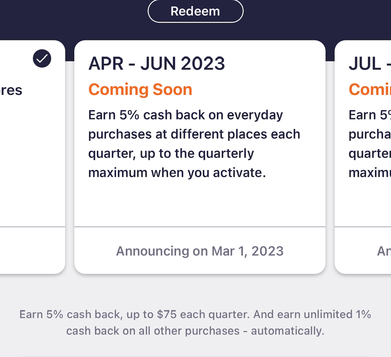 Discover 2023 Q1 Categories Grocery, Drug Stores... Page 4 myFICO