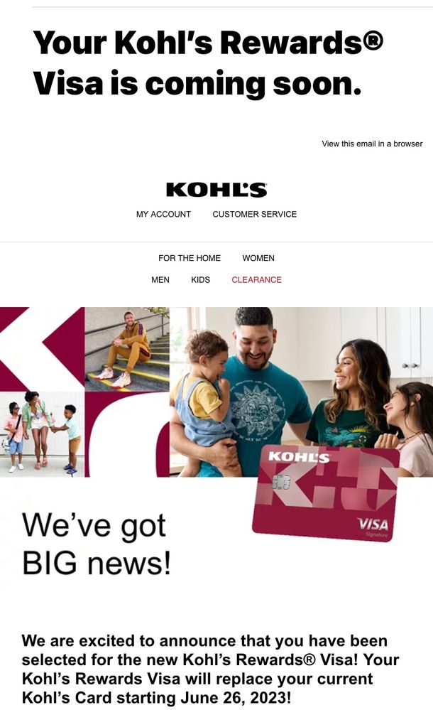 Kohl's Card Security Code Changes