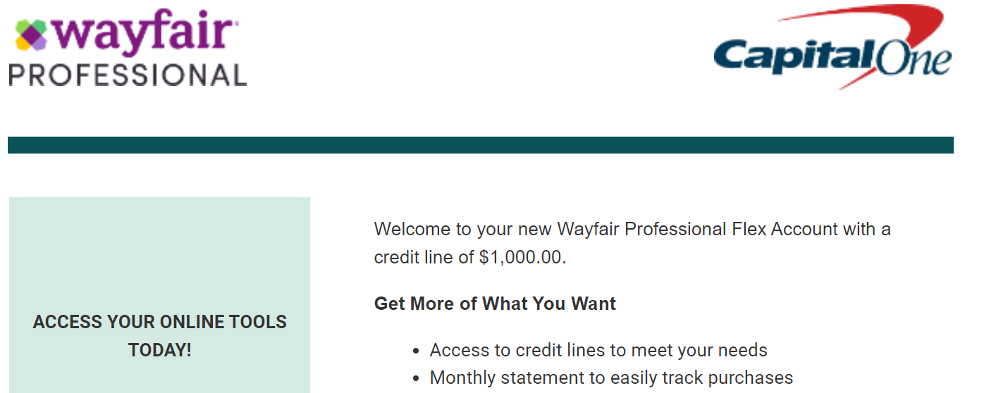 Wayfair Business Revolving Card No PG APPROVED! myFICO® Forums 6659755