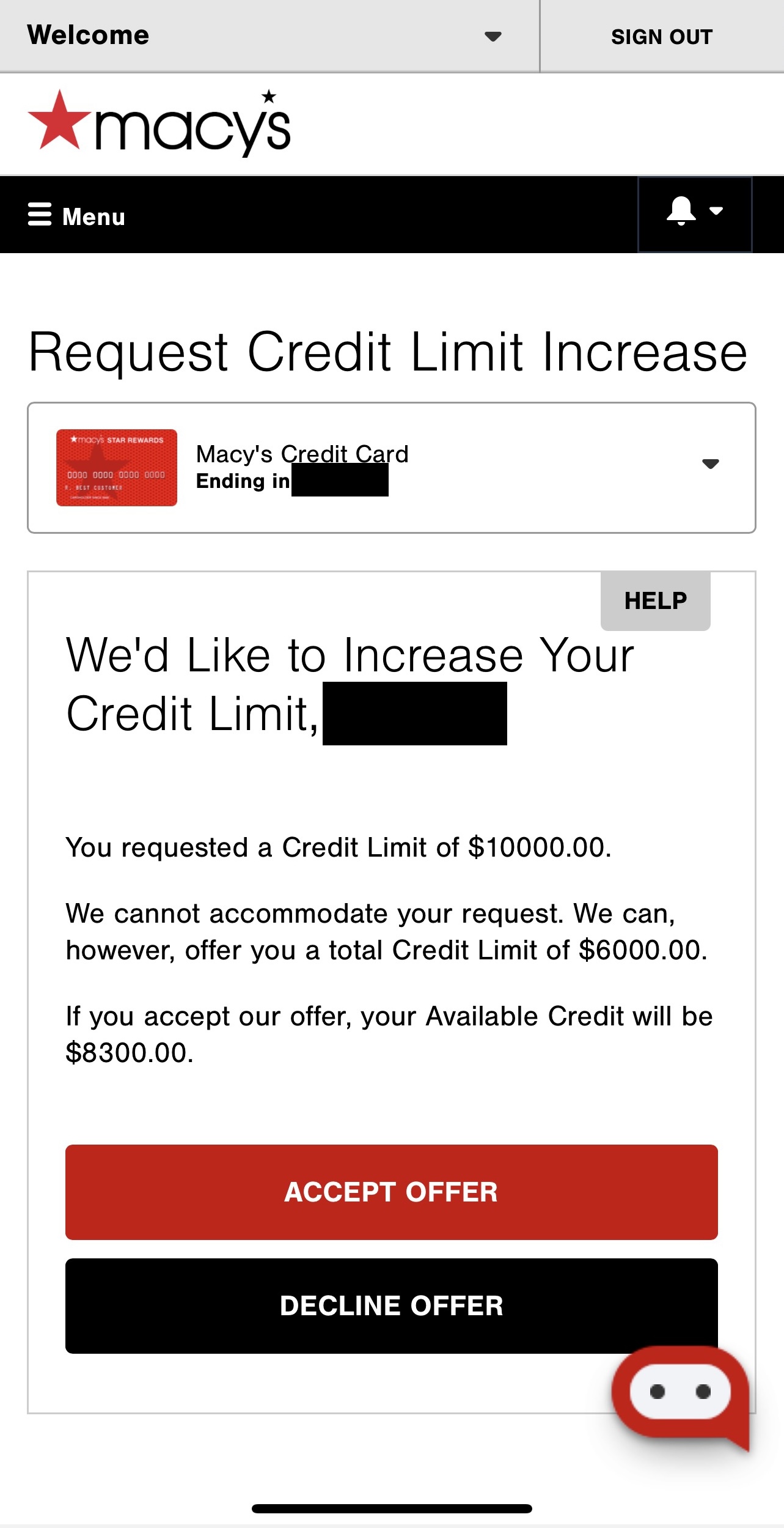 Macy's CLI 800$ to 25k less than a year lol - myFICO® Forums - 6649307