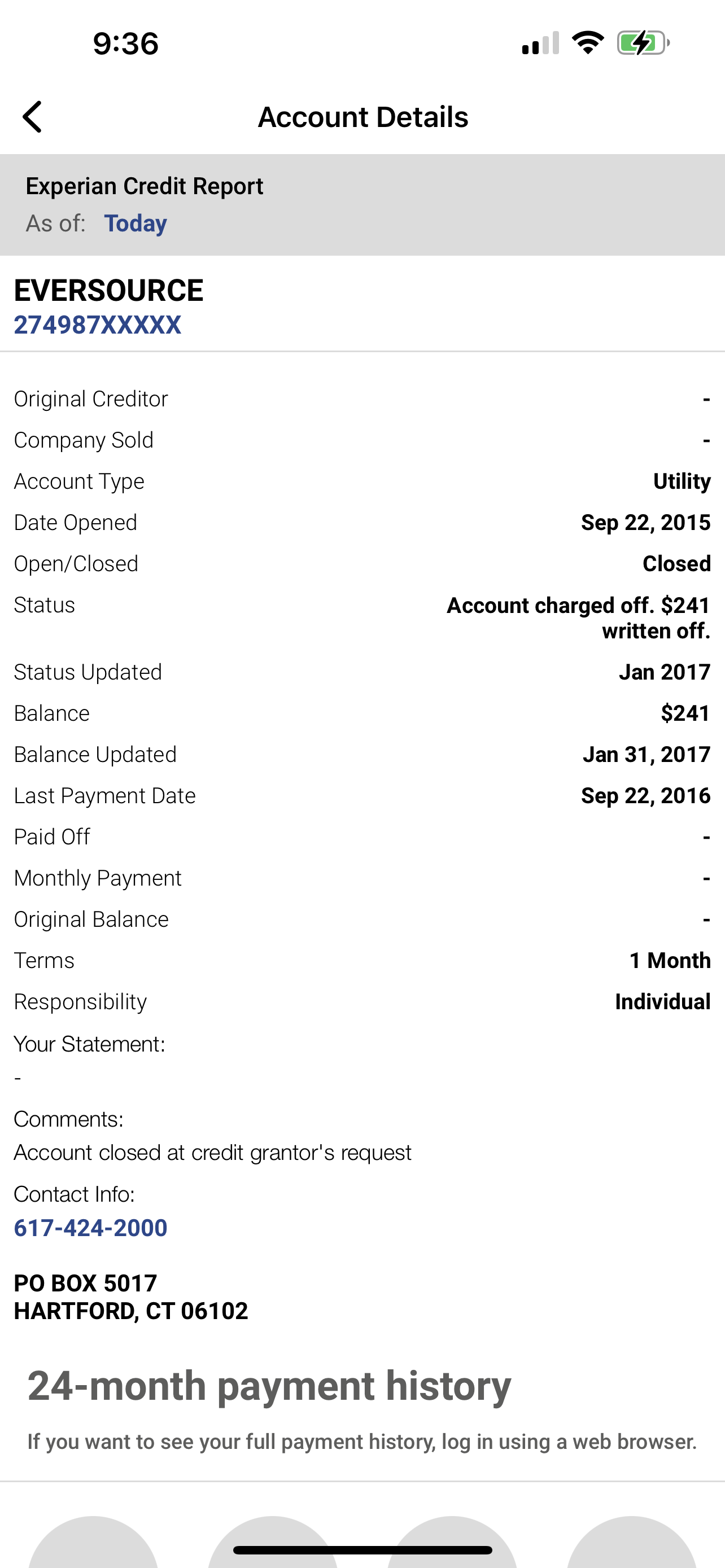Need Help Removing Eversource Utility Account myFICO® Forums 6698883