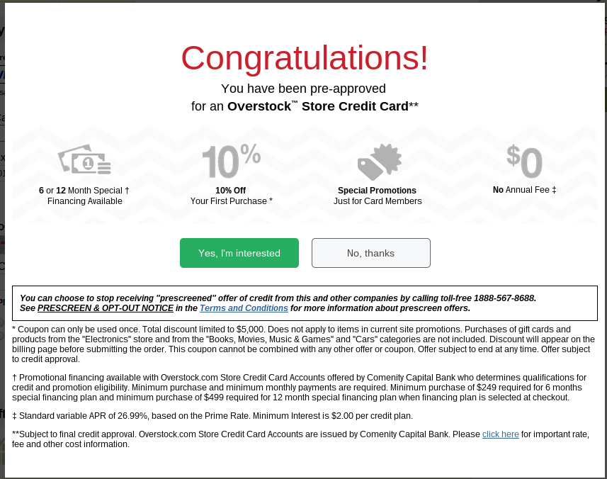 Shopping Cart Trick...not really / myFICO® Forums