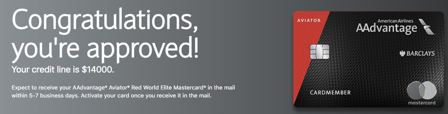 Barclays AAdvantage Aviator Red World Elite Master... - myFICO® Forums ...