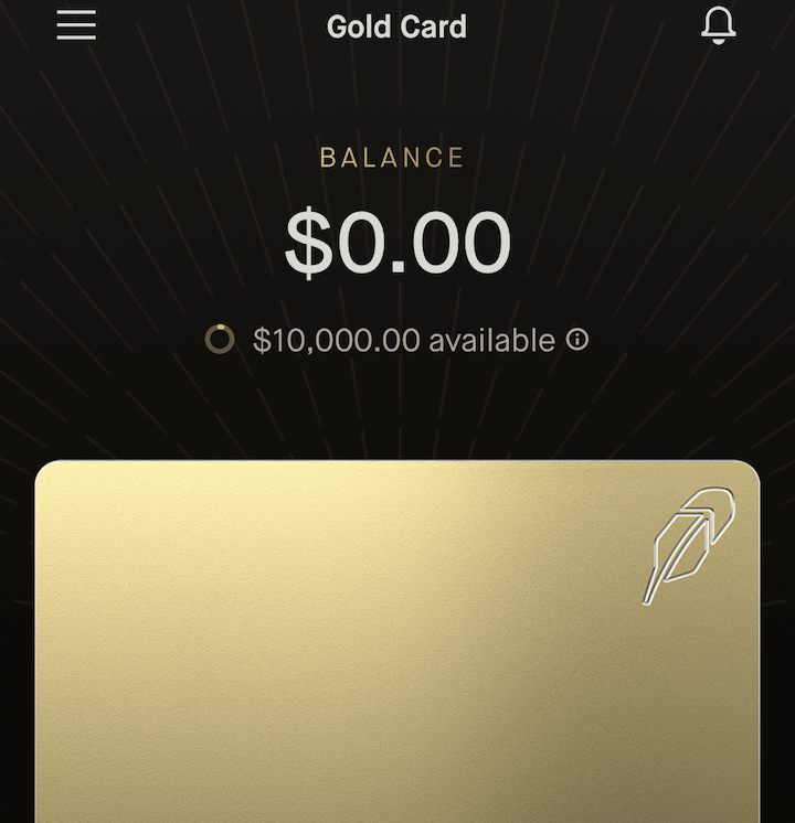 Robinhood Gold card $10K SL - 2 year wait - finall... - myFICO® Forums ...